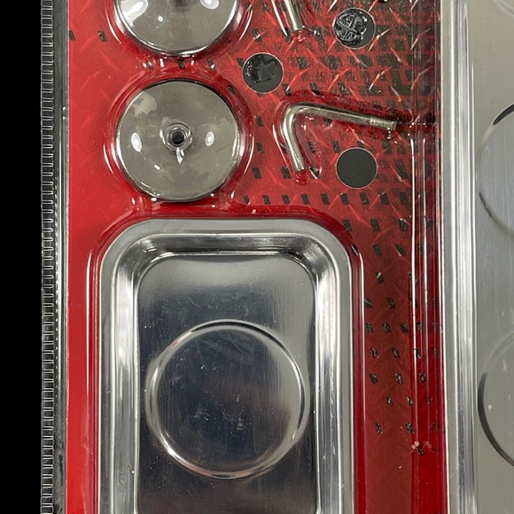 Steel Core Magnetic Trays ~ 4 Piece Set ~ Large Tray, Small Tray & 2 Hooks - Picture 6 of 10